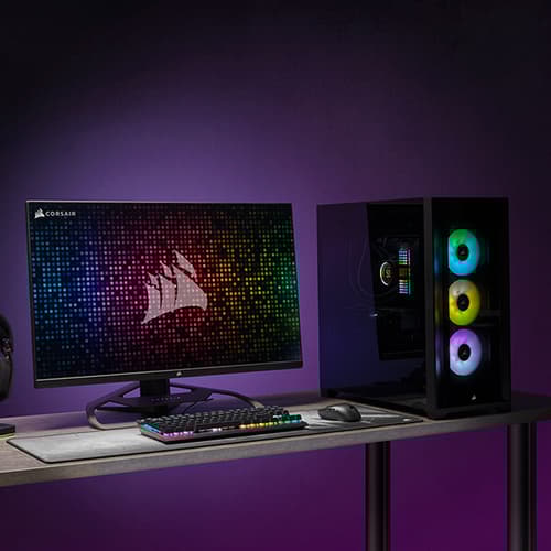 Corsair iCUE ML120 RGB Elite Premium 120mm PWM Magnetic Levitation Triple Fan Kit (Black)